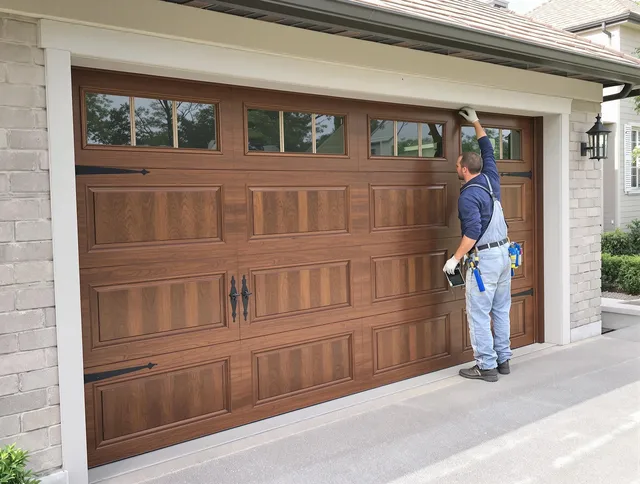 Custom garage door showcase by Wareham Garage Door Repair in Wareham